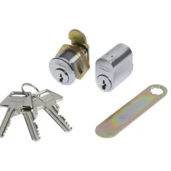 Abus GDS OVAL + POSTKS. CYLINDER OVAL OG POSTKASSE NIKKEL 1 SÆT Best