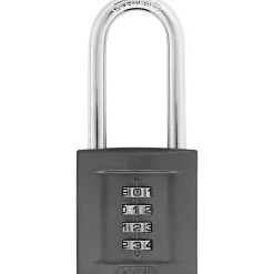 Abus KODEHÆNGELÅS 158/50 HB80 HÆNGELÅS 121X52X80 MM GRÅ 1 STK^ Hængelåse