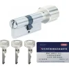 Abus NX21 N1L430_3050 PROFILCYLINDER PROFILCYLINDER MED KNOP NIKKEL SÆT^ Låsecylindere