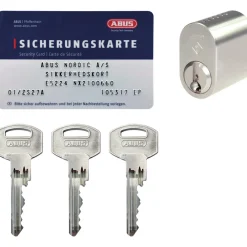 Abus NX21 N1L457-2 CYLINDERRING NIKKEL SÆT Outlet