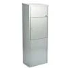 Allux 600 INKL. CYLINDERLÅS PAKKEPOSTKASSE GALVANISERET^ Postkasser & Standere