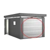 Biohort CASANOVA UDEN MOTOR GARAGEPORT SØLV METALLIC^ Stålskure
