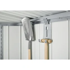 Biohort EUROPA STR. 2 REDSKABSRUM SØLV METALLIC 2,68 M2^ Stålskure