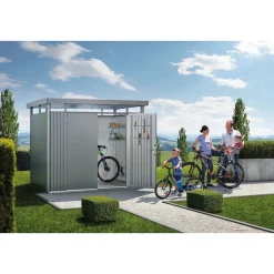 Biohort HIGHLINE H4 REDSKABSRUM KVARTSGRÅ METALLIC 7,56 M2^ Stålskure