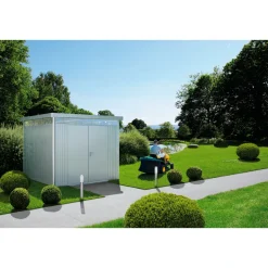 Biohort HIGHLINE H1 REDSKABSRUM SØLV METALLIC 4,26 M2^ Stålskure