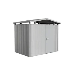 Biohort PANORAMA P2 REDSKABSRUM SØLV METALLIC 5,41 M2^ Stålskure