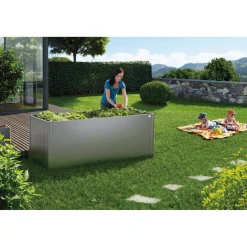 Biohort 2X1 HØJBED MØRKEGRÅ METALLIC 77 X 201 X 102 CM^ Højbede & Plantekasser