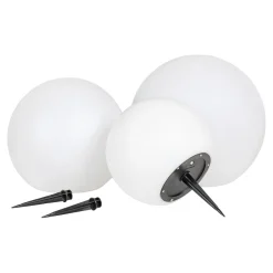 Boligindretning SÆT AF 3 SOLCELLE LAMPE HVID/SORT 0 0 Hot