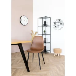Boliginteriør BOLIGINTERIØR FREJA SPISESTOL BRUN/SORT 88 X 47 X 55 CM Outlet
