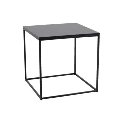 Boliginteriør BOLIGINTERIØR OLIVIA HJØRNEBORD SORT 45 X 45 CM Outlet