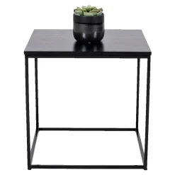 Boliginteriør BOLIGINTERIØR OLIVIA HJØRNEBORD SORT 45 X 45 CM Outlet
