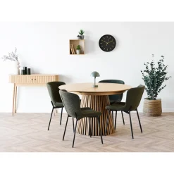 Boliginteriør BOLIGINTERIØR SÆT SPISEBORD INKL. 4 STOLE EG 120 X 200 CM Discount