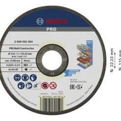 Bosch ACS 60 V BF SKÆRESKIVE 115MM 1 STK New