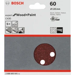 Bosch C430 EXPERT SLIBEBLAD Ø125 MM 60 5 STK Best