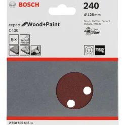 Bosch C430 EXPERT SLIBEBLAD Ø125 MM 240 5 STK Best