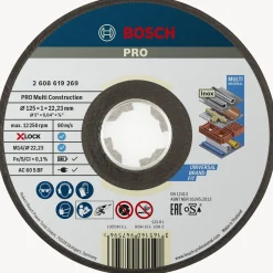 Bosch MULTICONSTRUCTION XL SKÆRESKIVE 125MM 1 STK Best