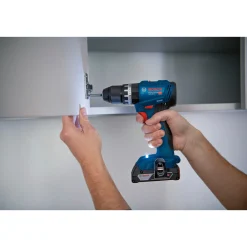 Bosch PRO GSB 18V-45 SLAGBOREMASKINE AKKU MED BATTERI OG LADER^ Bore- & Skruemaskiner