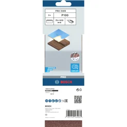 Bosch X440 75X533MM SLIBEBÅND 100 3 STK Clearance