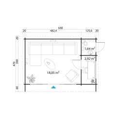BYGNORDIC FRYD ANNEKS 22,84 M2 Hot