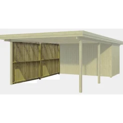 BYG-SELV LYNGE 1.6 INKL. BEKLÆDNING CARPORT 33 M2^ Carporte