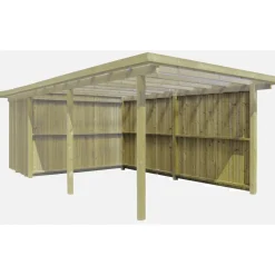 BYG-SELV LYNGE 1.1 INKL. BEKLÆDNING CARPORT 25 M2^ Carporte