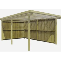 BYG-SELV LYNGE 1.0 INKL. BEKLÆDNING CARPORT 15 M²^ Carporte