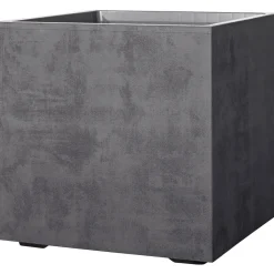 Deroma MILLENIUM 208-619 PLANTEKASSE PLASTIK ANTRACITGRÅ 39X39X39 CM^ Havekrukker