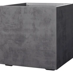 Deroma MILLENIUM 208-619 PLANTEKASSE PLASTIK ANTRACITGRÅ 39X39X39 CM^ Havekrukker