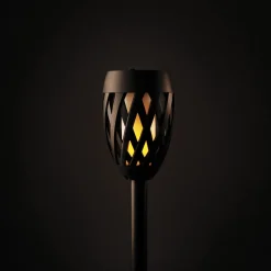 Det Gamle Apotek GLOWFIRE SOLCELLE FAKKEL SORT 58 CM^ Solcellelamper