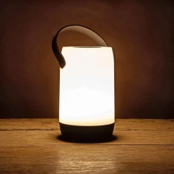 Det Gamle Apotek SOLCELLE BORDLAMPE HVID^ Genopladelige Lamper