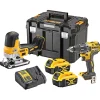 Dewalt DCK298P2T SKRUEMASKINESÆT AKKU MED BATTERI OG LADER^ Bore- & Skruemaskiner