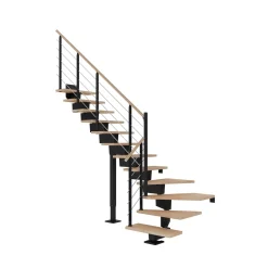 Dolle DUBAI TRAPPE SORT BØG DESIGN 14 TRIN Hot