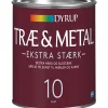 Dyrup 10 EKSTRA STÆRK TRÆ- OG METALMALING 1 L HVID Best