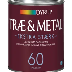 Dyrup 60 EKSTRA STÆRK TRÆ- OG METALMALING 1 L BASE 30^ Træ- & Metalmaling