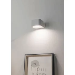 Eglo MURAGLIE 4-KANT GENOPLADELIG VÆGLAMPE HVID Outlet