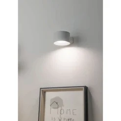 Eglo MURAGLIE RUND GENOPLADELIG VÆGLAMPE HVID^ Spotlights