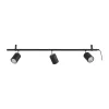 Eglo PORTELLA SKINNESPOT SORT/BØRSTET STÅL GU10 3X3W^ Spotlights