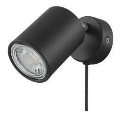 Eglo PORTELLA SPOTLAMPE SORT/BØRSTET STÅL GU10 3W Outlet