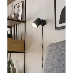 Eglo PORTELLA SPOTLAMPE SORT/BØRSTET STÅL GU10 3W Outlet