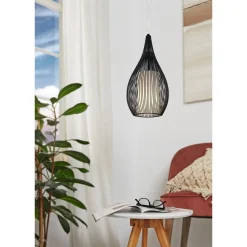 Eglo RAZONI PENDEL SORT/HVID 19 CM^ Pendel Lampe