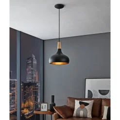 Eglo SABINAR PENDEL SORT/BRUN 28 CM^ Pendel Lampe