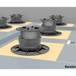 Eurotec FORHØJELSESPROFIL 19X6X19CM SORT 1 STK^ Plastkiler & Klodser