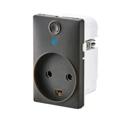 FESH SWITCH CURVELINE - SMART STIKKONTAKT KOKSGRÅ 1,5 MODUL M/JORD Clearance