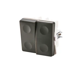 FESH SWITCH CURVELINE KRONE - 1,0 MODUL AFBRYDER KOKSGRÅ Hot