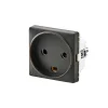 FESH SWITCH CURVELINE STIKKONTAKT KOKSGRÅ 1,0 MODUL M/JORD Outlet