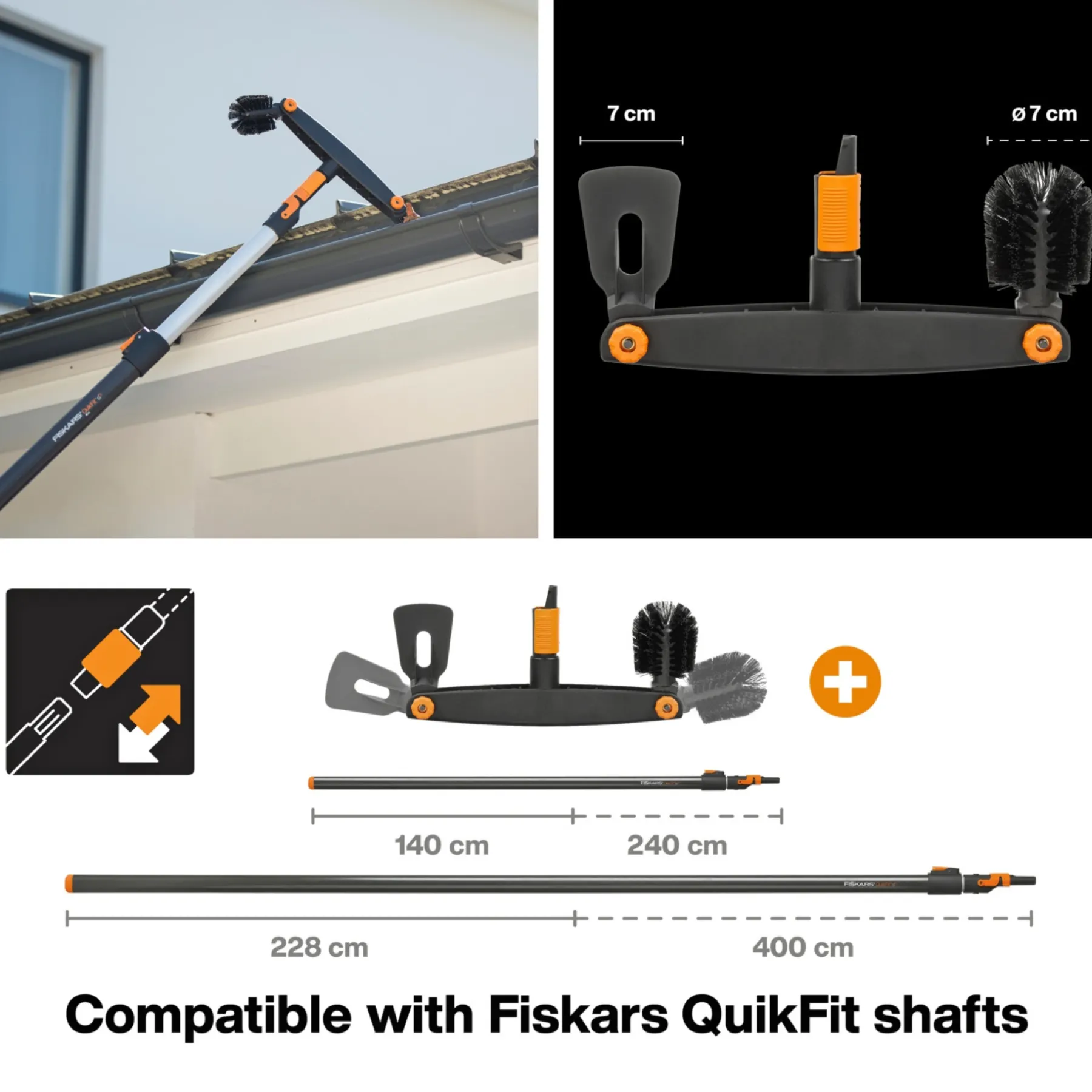 Fiskars QUIK-FIT TAGRENDERENSER^ Haveredskaber
