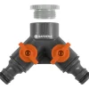 Gardena 936-20 2-VEJS VENTIL 1/2"^ Vandingsartikler