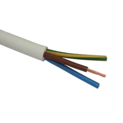 Gripo H03VVH-F RUND LEDNING 3X0,75 MM² 50 M HVID^ Ledninger