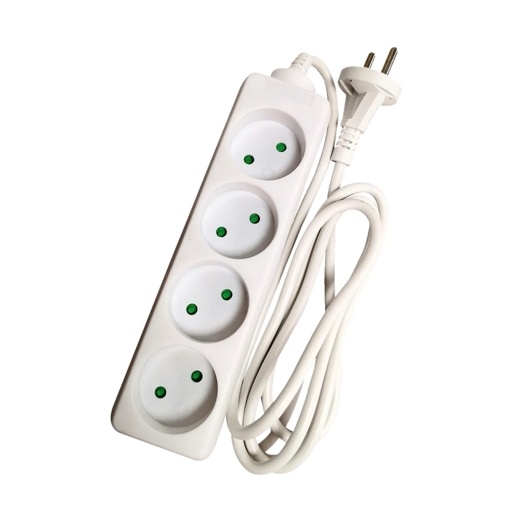 Gripo STIKDÅSE 4 UDTAG U/JORD HVID 1,5 M KABEL^ Ledninger