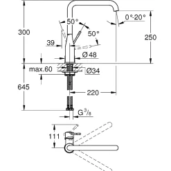 Grohe ESSENCE KØKKENARMATUR KROM^ Køkkenarmaturer